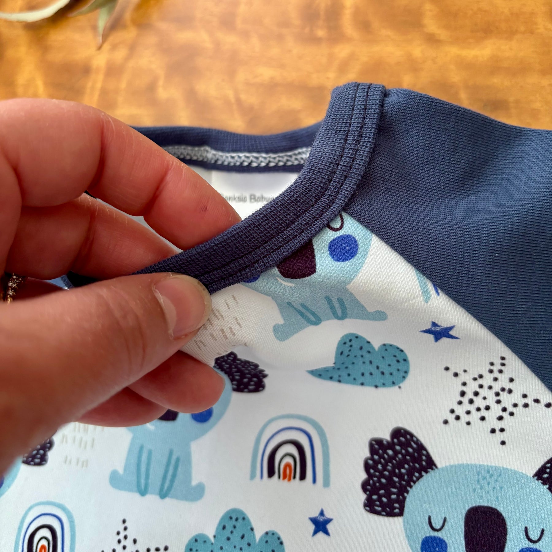 Baby Short Sleeved Bodysuit | Blue Koalas| Size premmie to 2 | Made to order