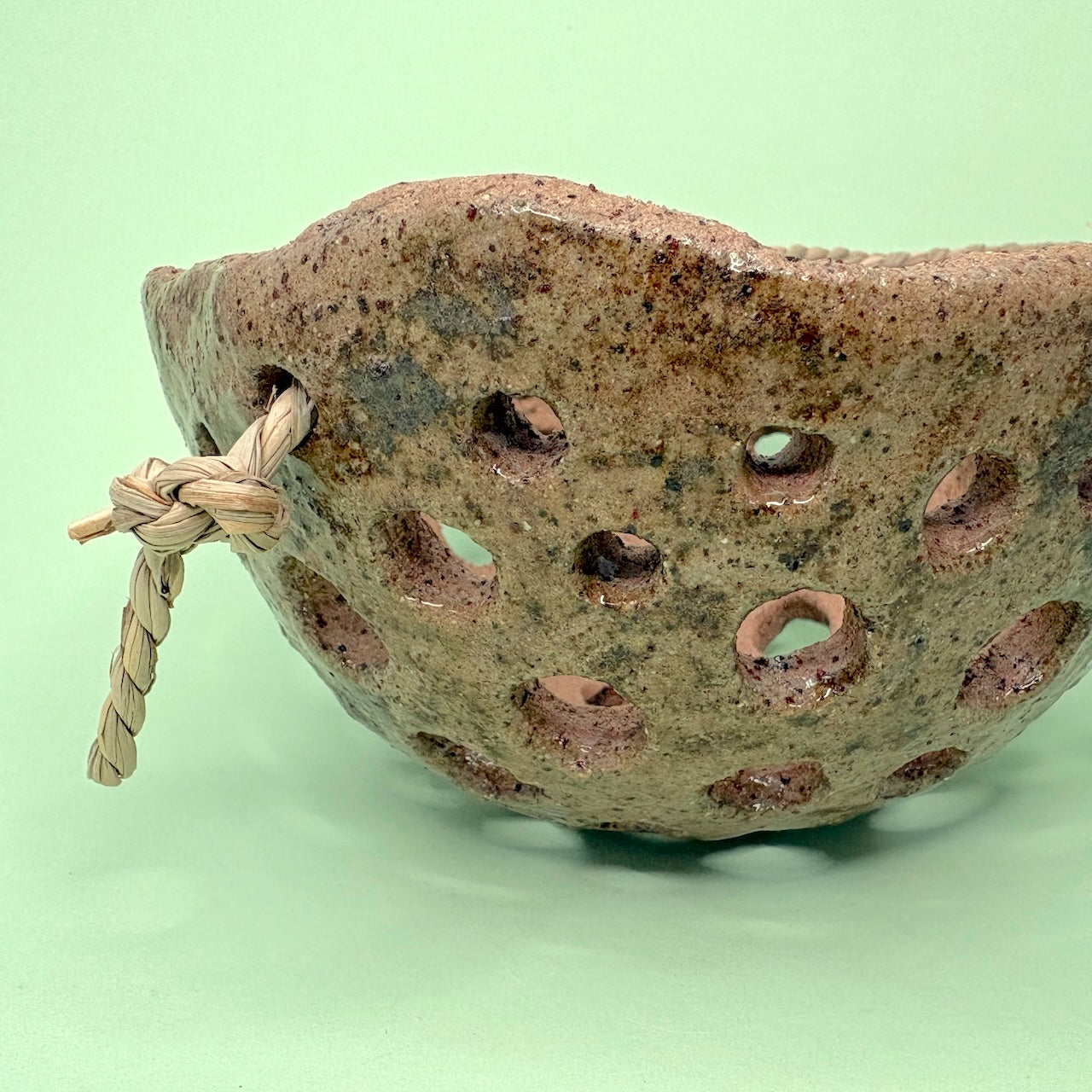 Ceramic dome hanging orchid pot