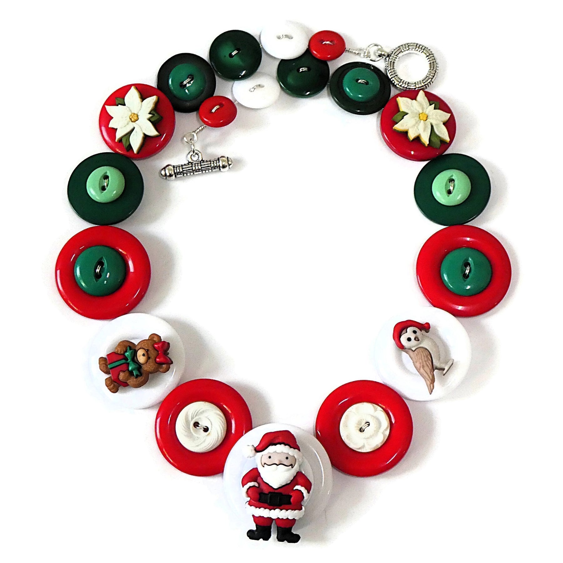 Christmas necklace - Santa and Friends