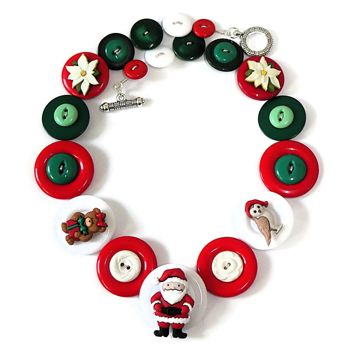 Christmas necklace - Santa and Friends