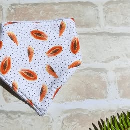 Handcrafted, Bandana Bibs, 6 patterns, Cotton & Terry towelling, E018