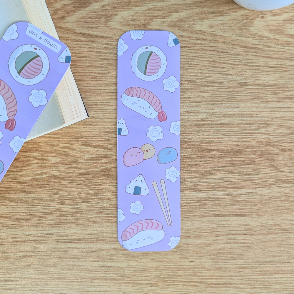 sushi train bookmark