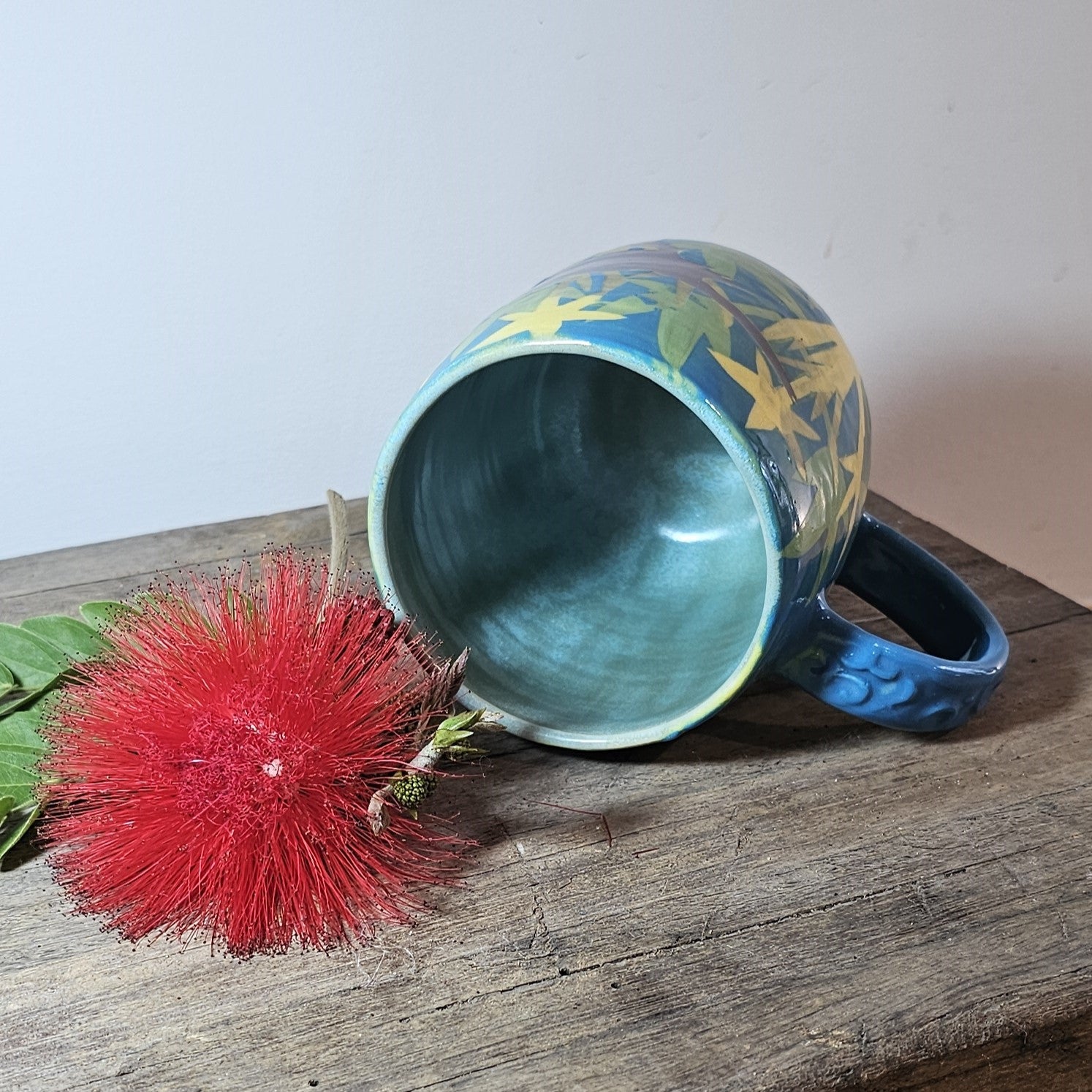 Blue Wren Cup (hand painted)