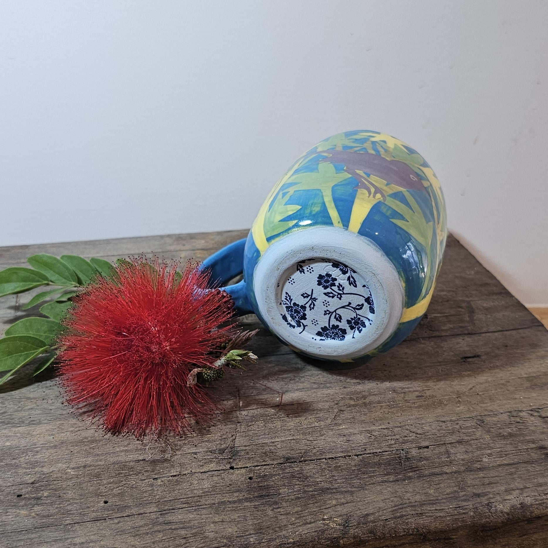 Blue Wren Cup (hand painted)