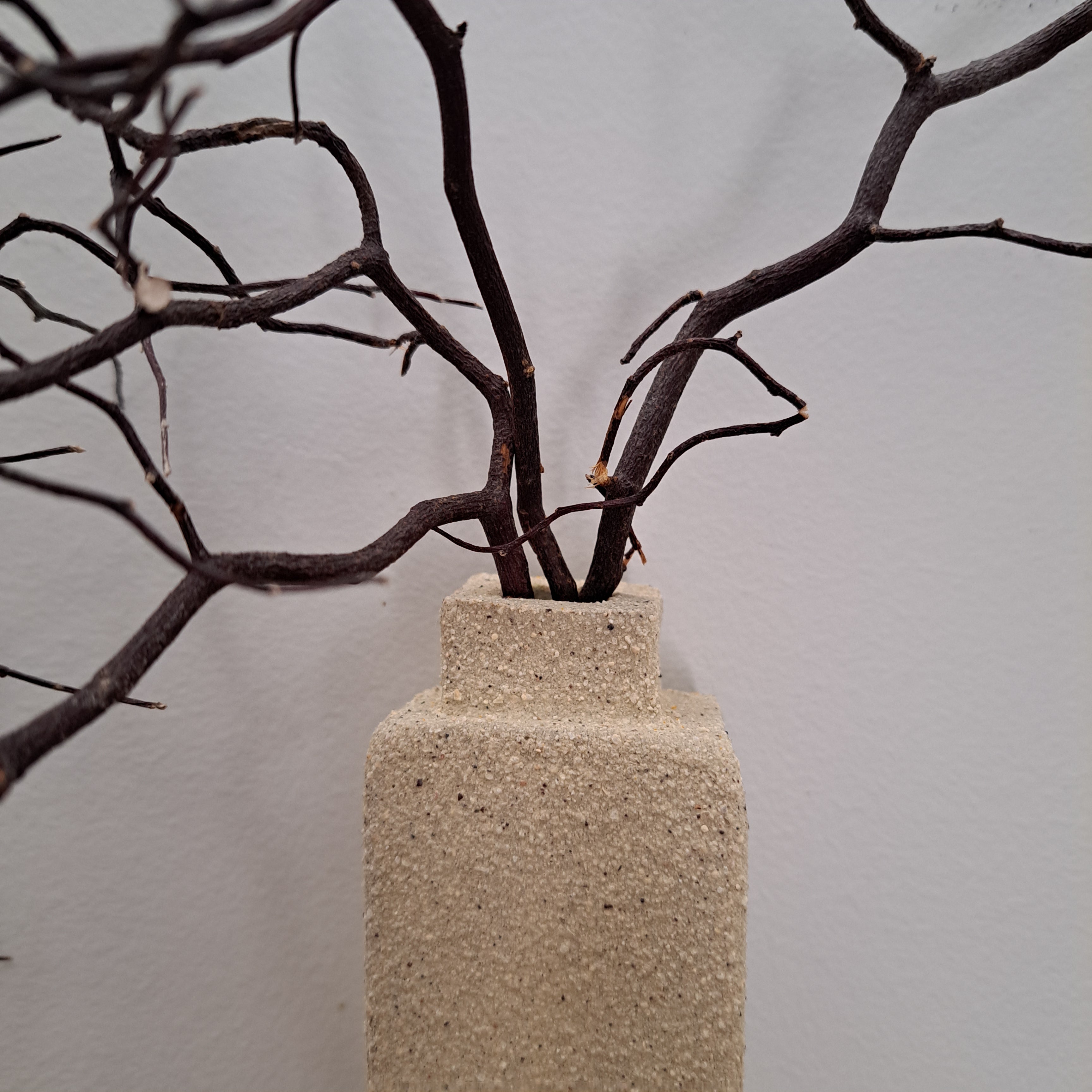 Wall Vase (×2) - Contemporary Ceramic Elegance - Wabi Sabi decor style.