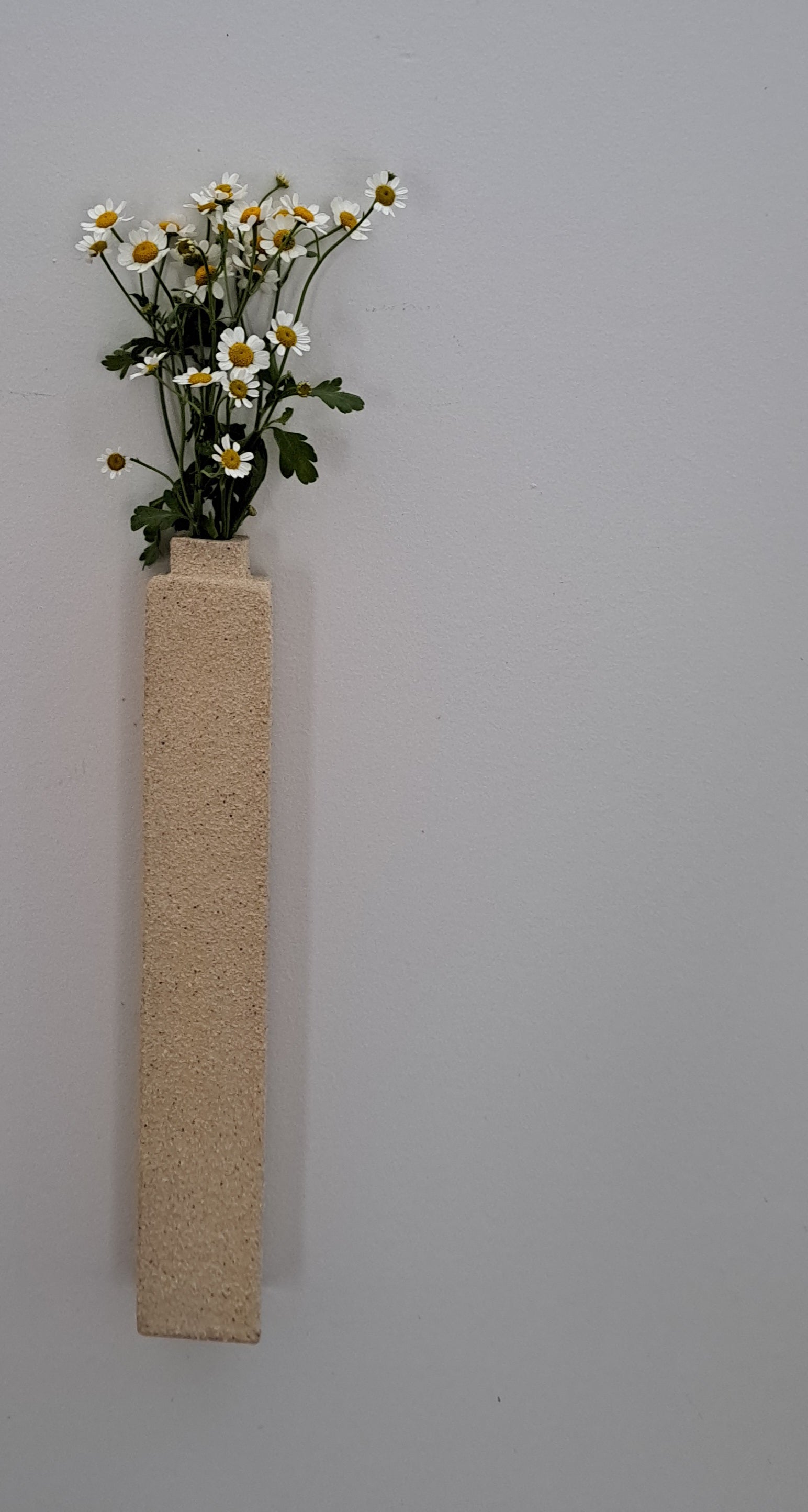 Wall Vase (×2) - Contemporary Ceramic Elegance - Wabi Sabi decor style.