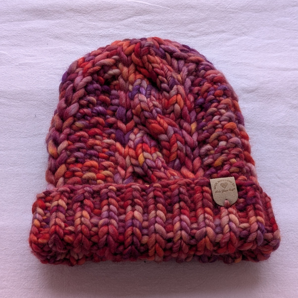 Saige beanie, luxury Cabled beanie