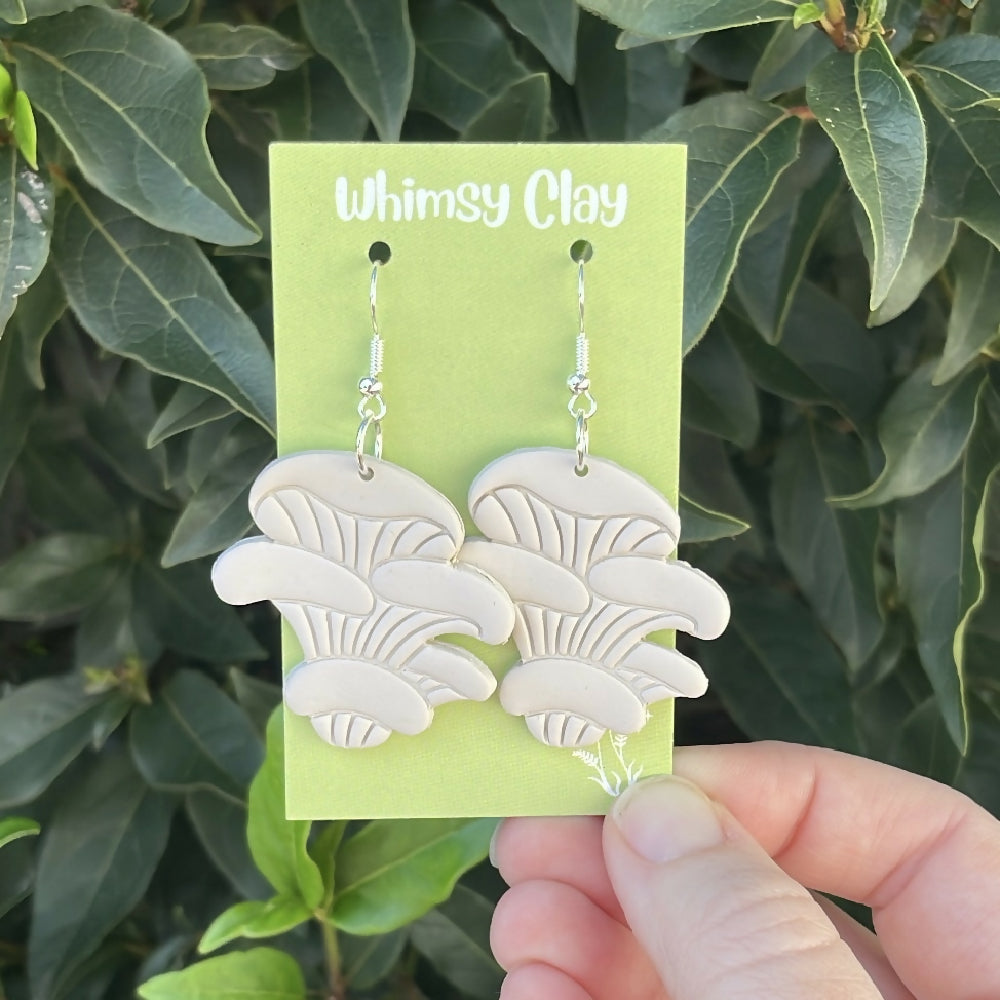 Oyster Mushroom Earrings