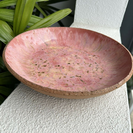 Pink Crystal Serving Plate