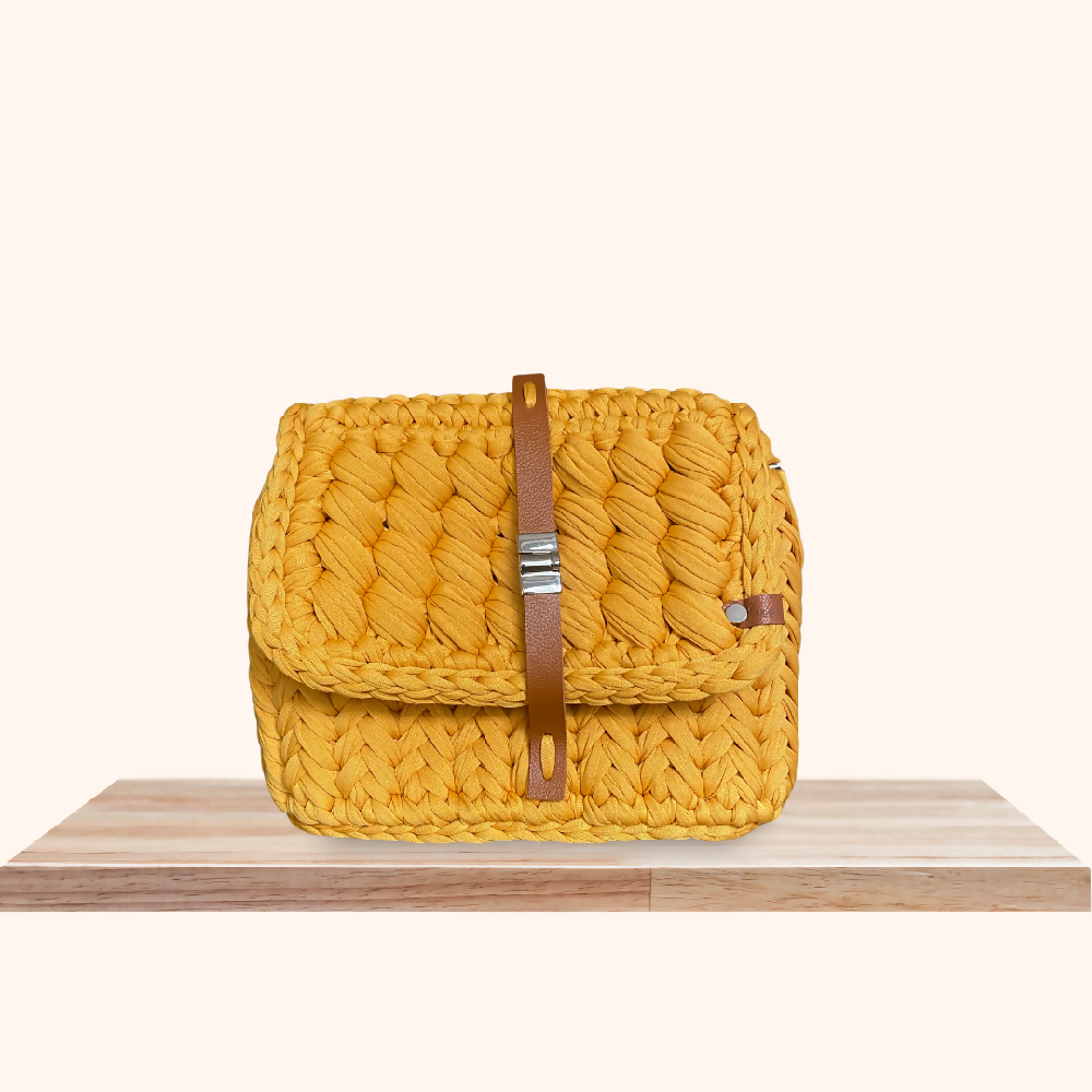 Paris Bag Yellow - Adjustable Strap