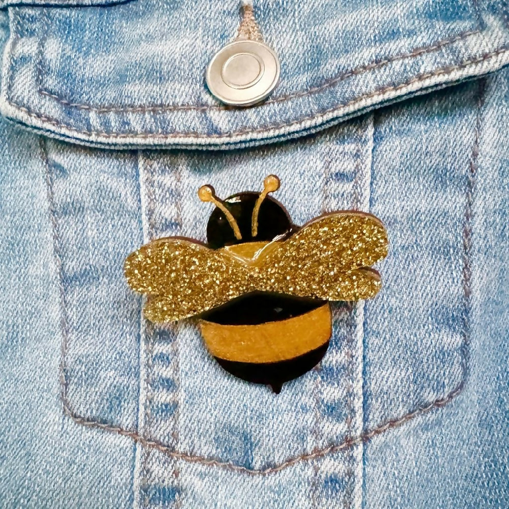 Bumble Bee Handcrafted Brooch