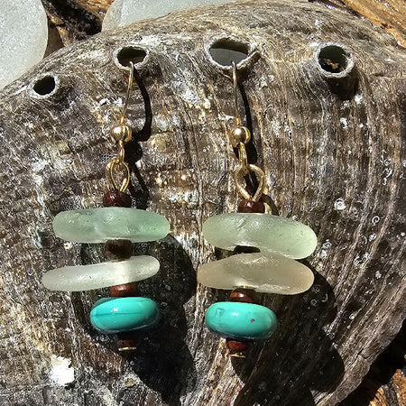 Sea Glass Seaside Serenity Earrings