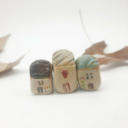 Tiny Ceramic Hamlet - Yew Tree Cottages