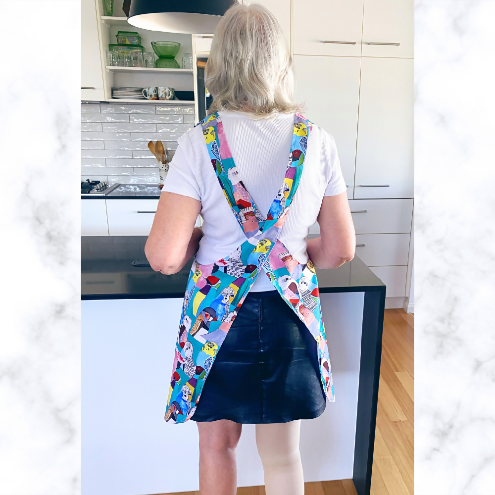 Australian birds cross back apron1