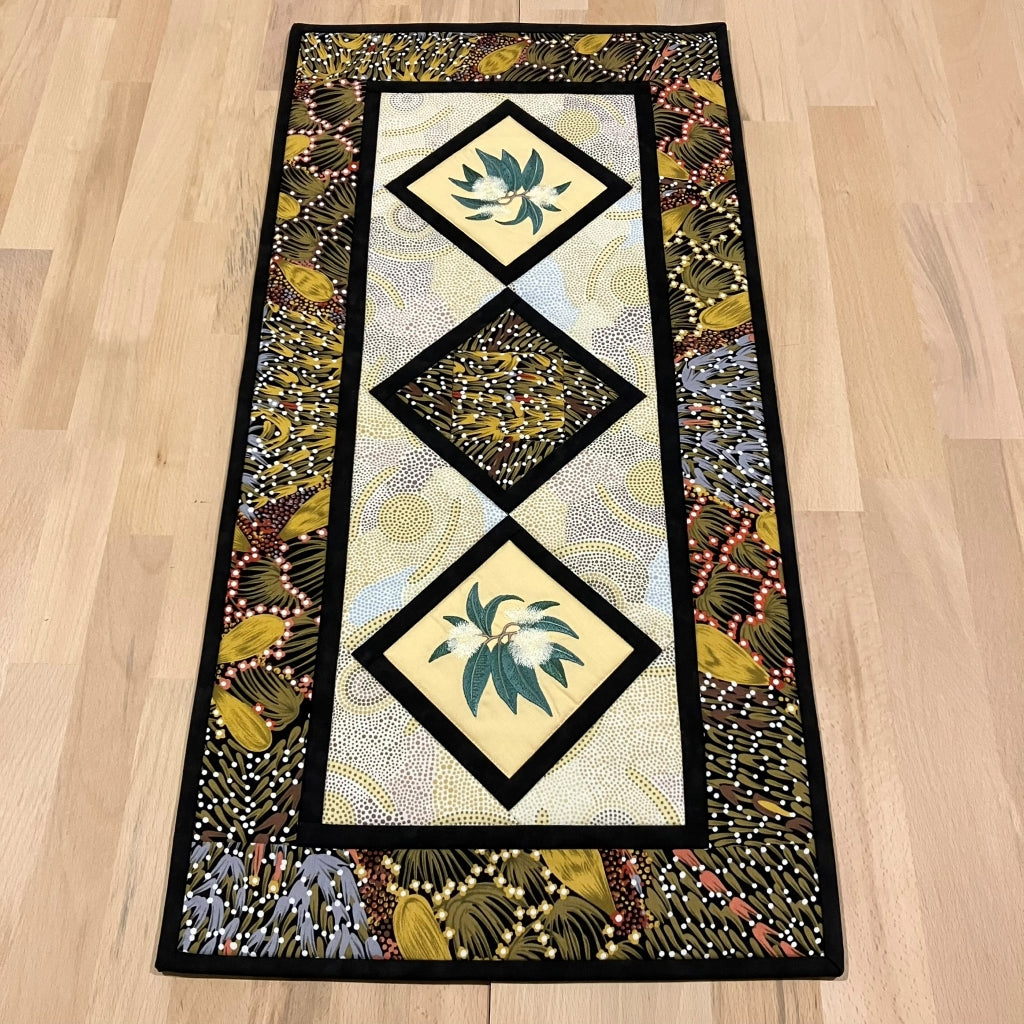 handmade Australian native quilted - flowering gum
