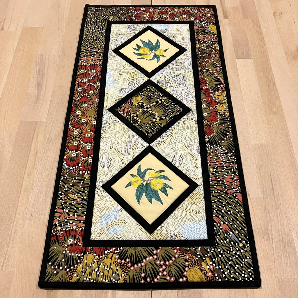 handmade Australian native quilted - flowering gum