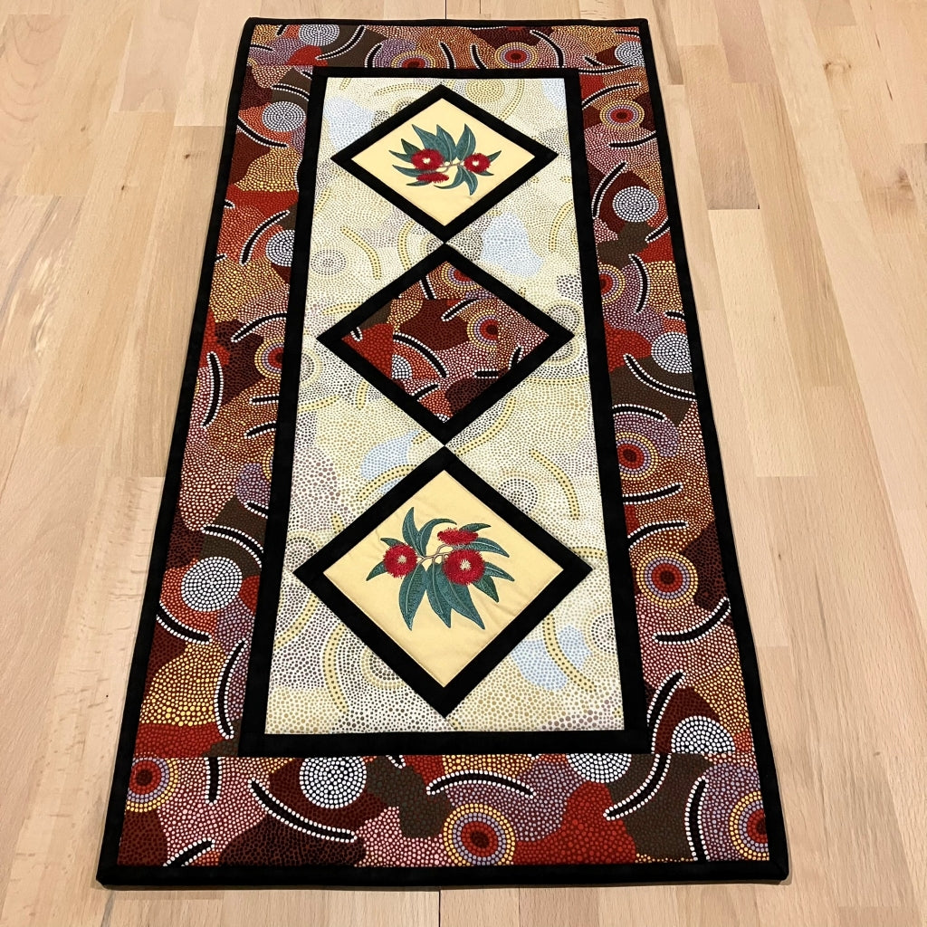 handmade Australian native quilted - flowering gum