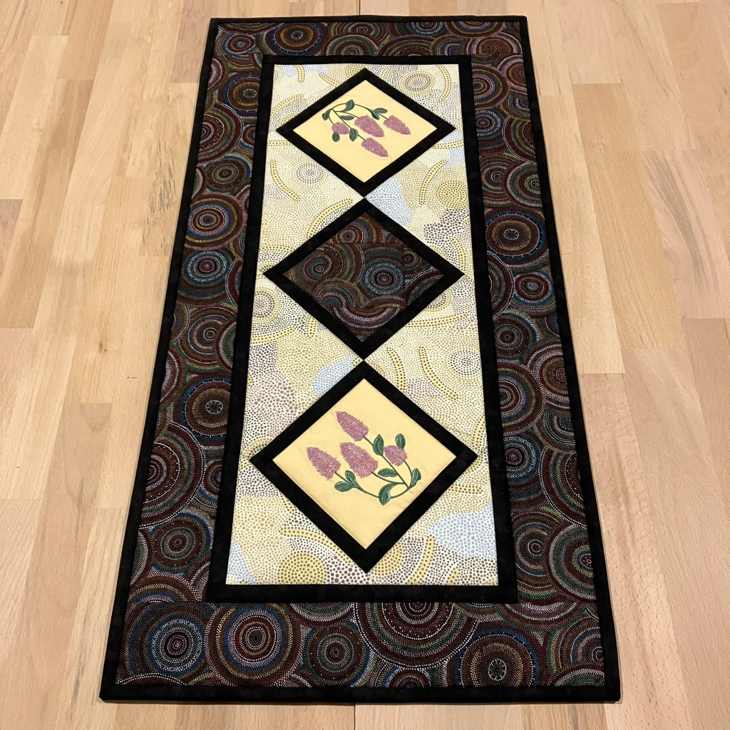 handmade Australian native quilted - mulla mulla