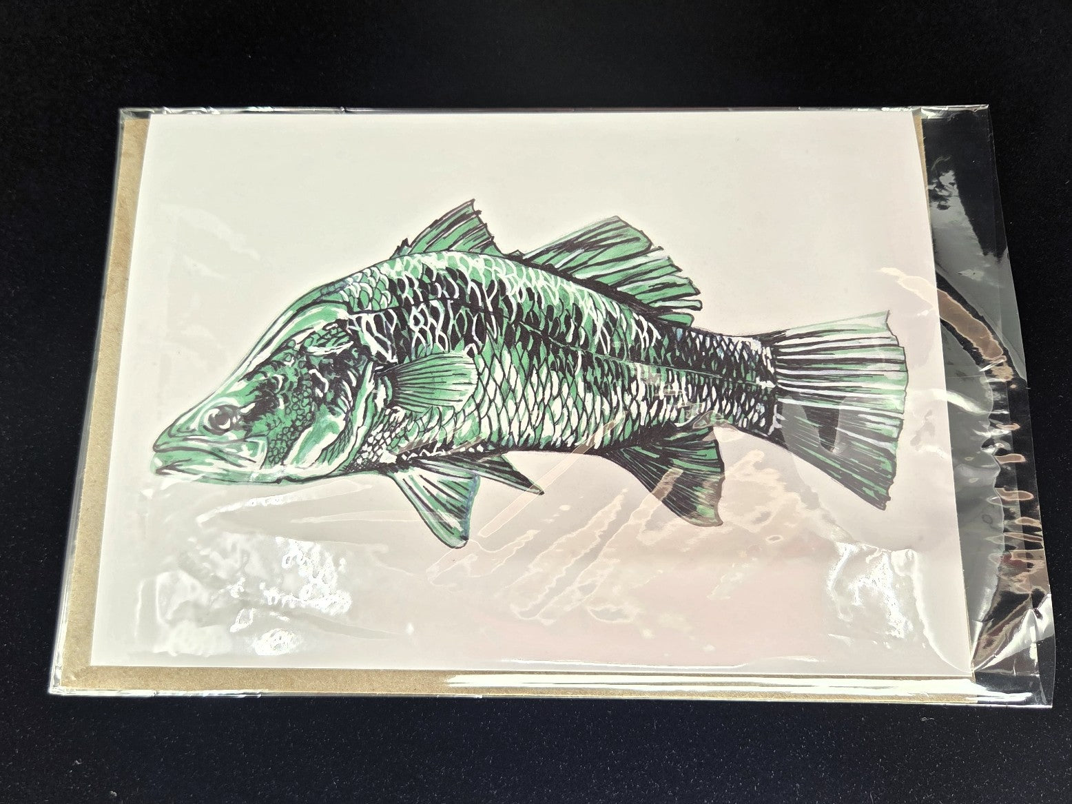 Barramundi Greeting Card (blank inside)- 5cm x 7cm (127mm x 178mm)