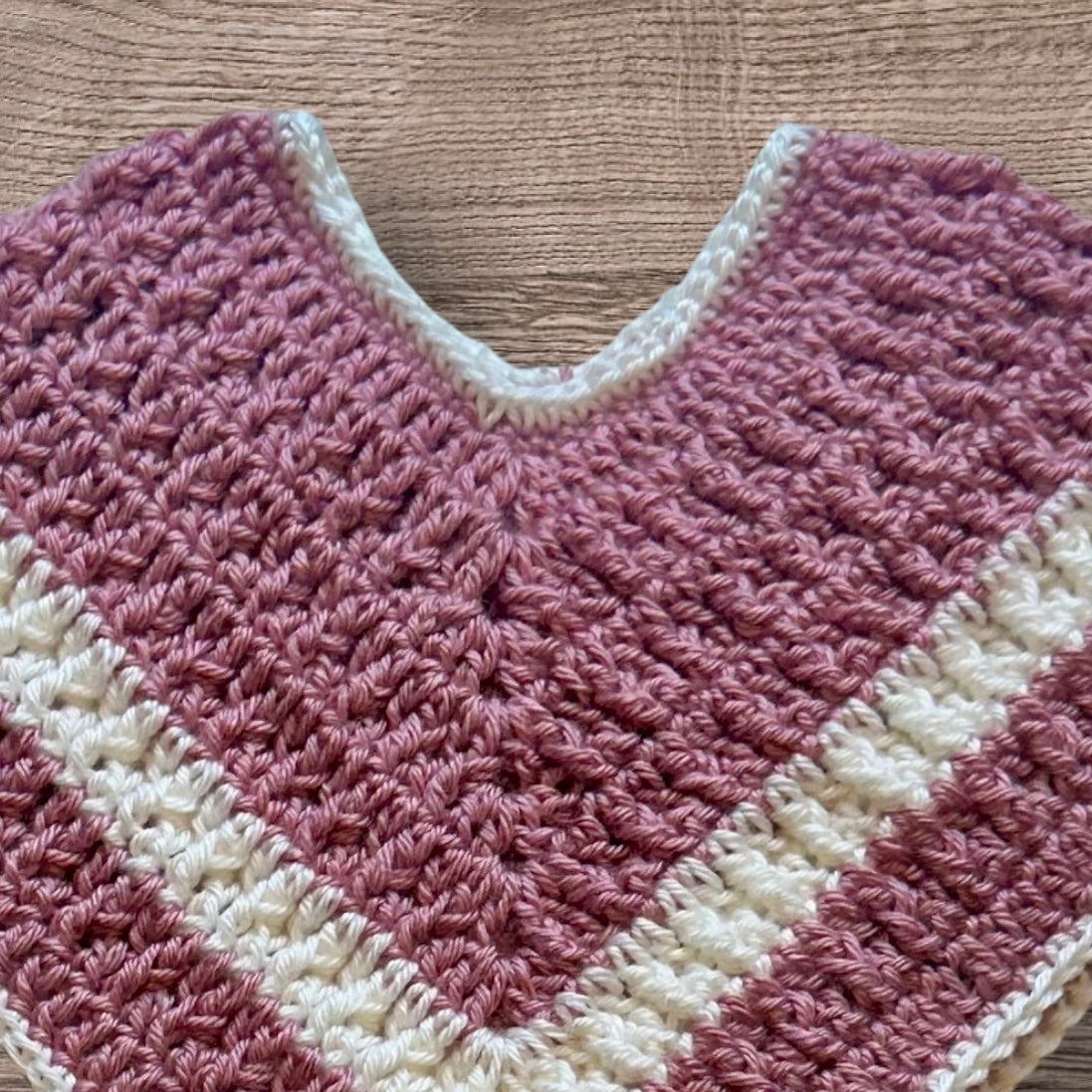 Ashley - Handmade Crochet Baby Poncho - 6 months