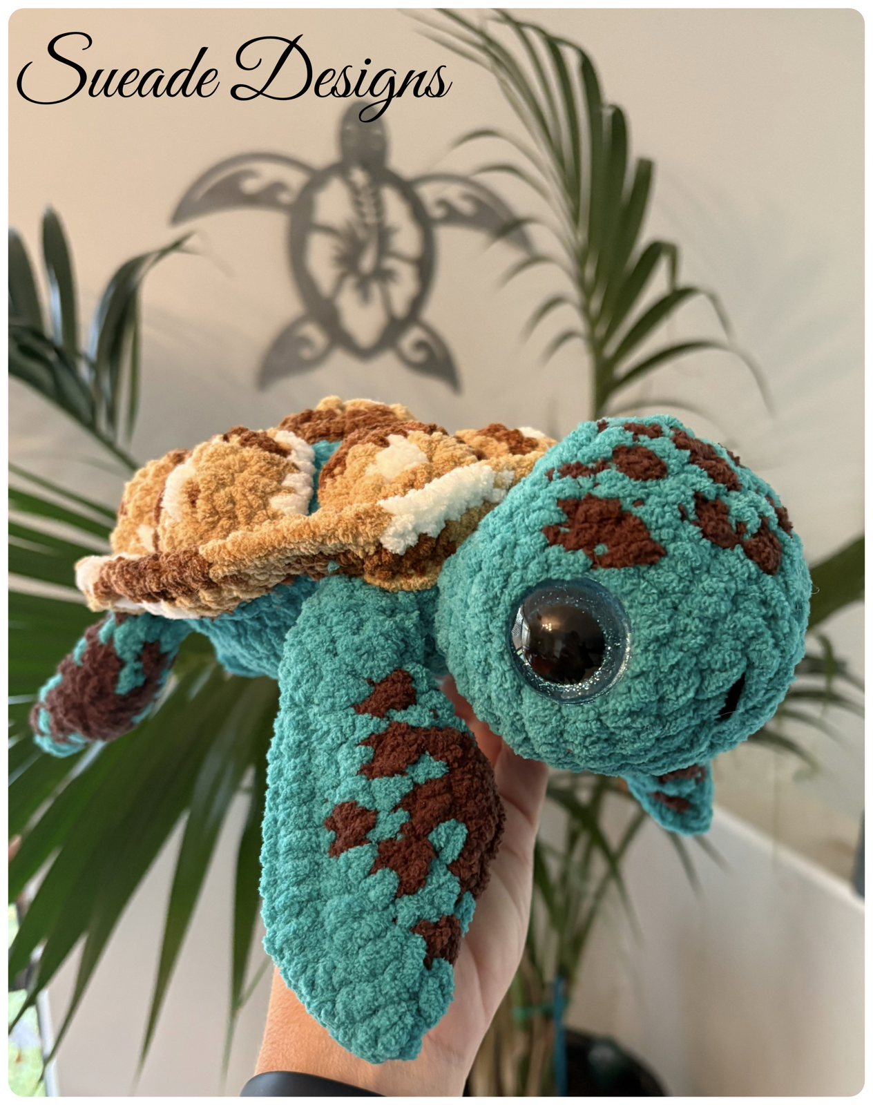 Cuddly Large Crochet Turtle 🐢