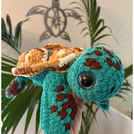 Cuddly Large Crochet Turtle 🐢
