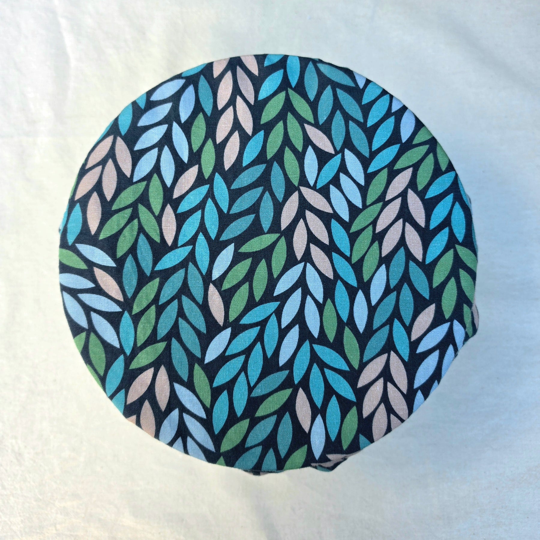 Reusable Linen & Cotton Bowl Cover - Leaves