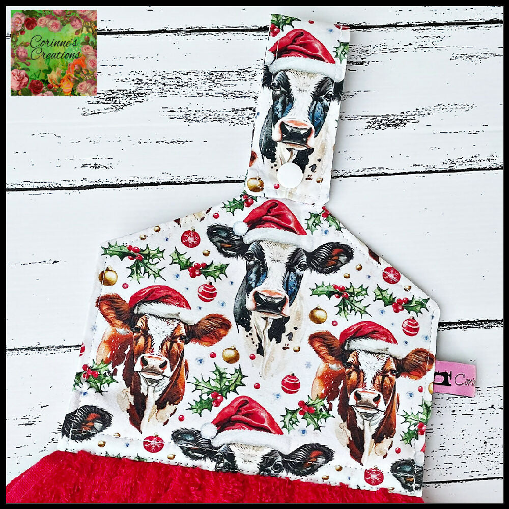 Hanging hand-towel-christmas-cow_6