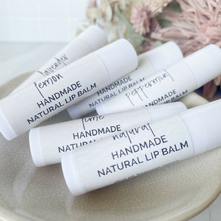 Handmade Beeswax Natural Lip Balm with natural flavours