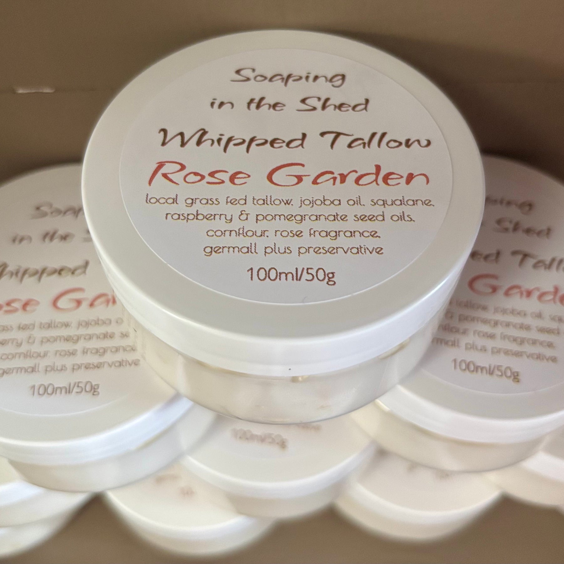 Whipped Tallow Cream Rose Scented