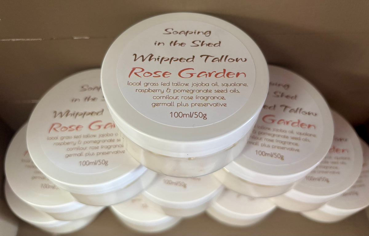 Whipped Tallow Cream Rose Scented