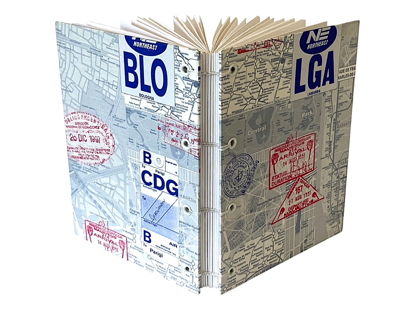 Lay Flat Travel Pocket Journal, Easy Carry Blank Book