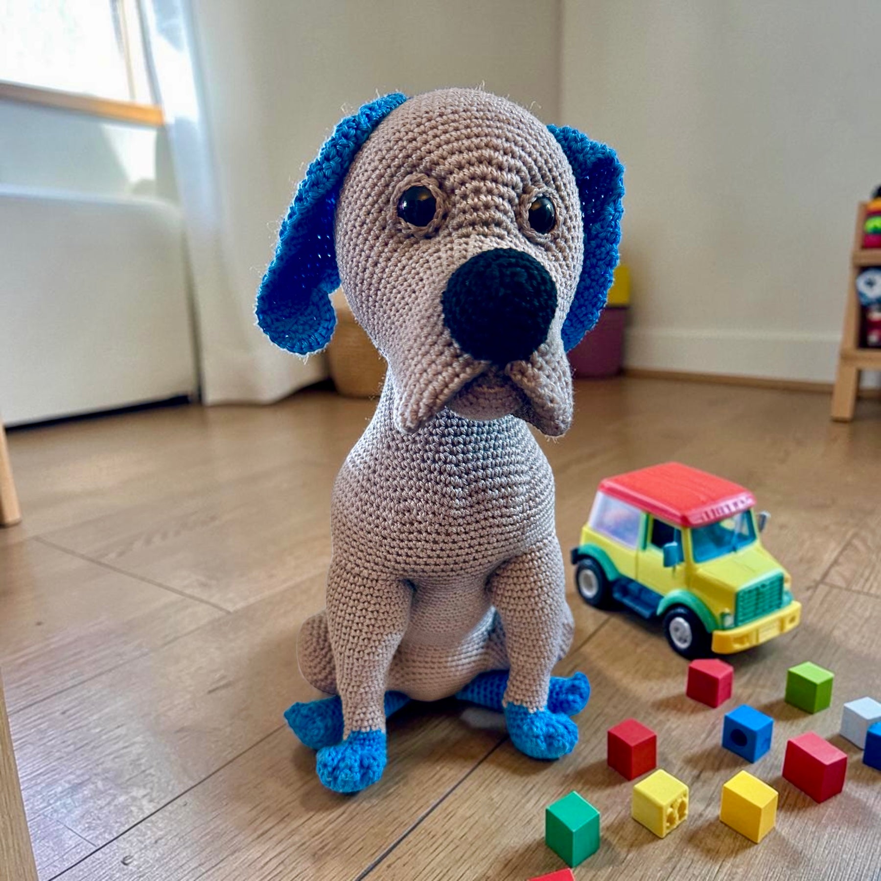 Handmade Crochet Portrait Dog