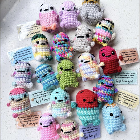 BEANS : Crochet Worry Anxiety pocket plushie