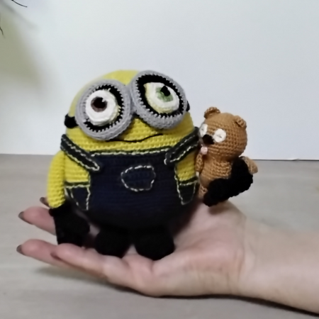 Minion Bob with Teddy toy