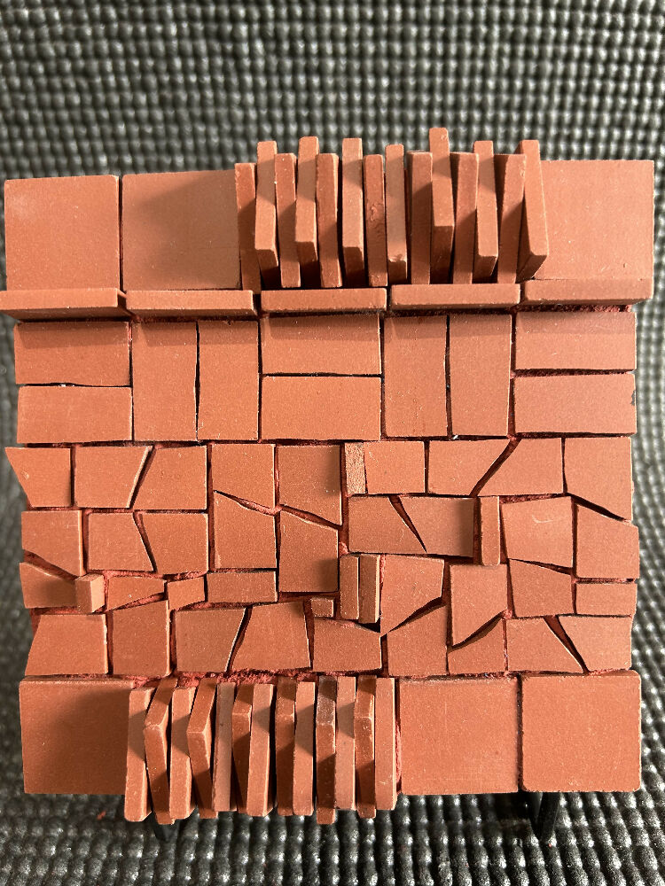 Unglazed Porcelain Mosaic Abstract Block