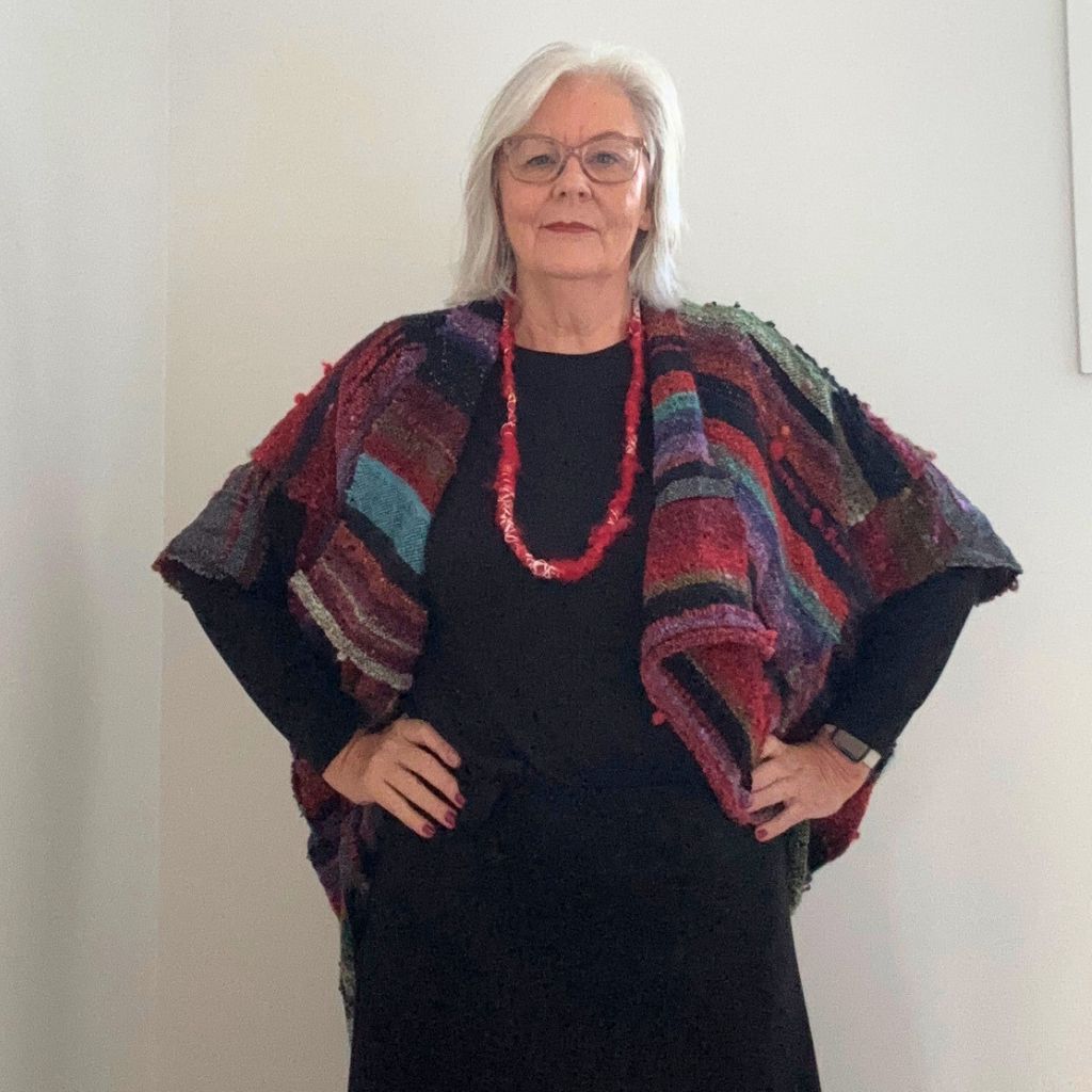 Handwoven Artisan Unique Jacket - Art To Wear Original Clothing - Wool - Mohair - Silk