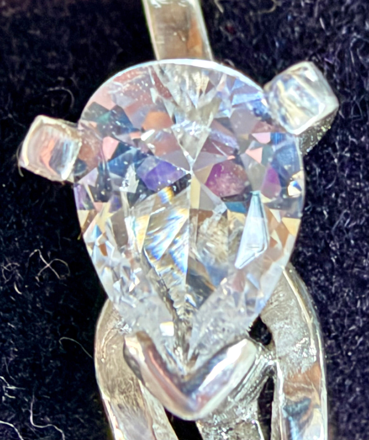 Making Rainbows White Sapphire Sterling Silver Ring