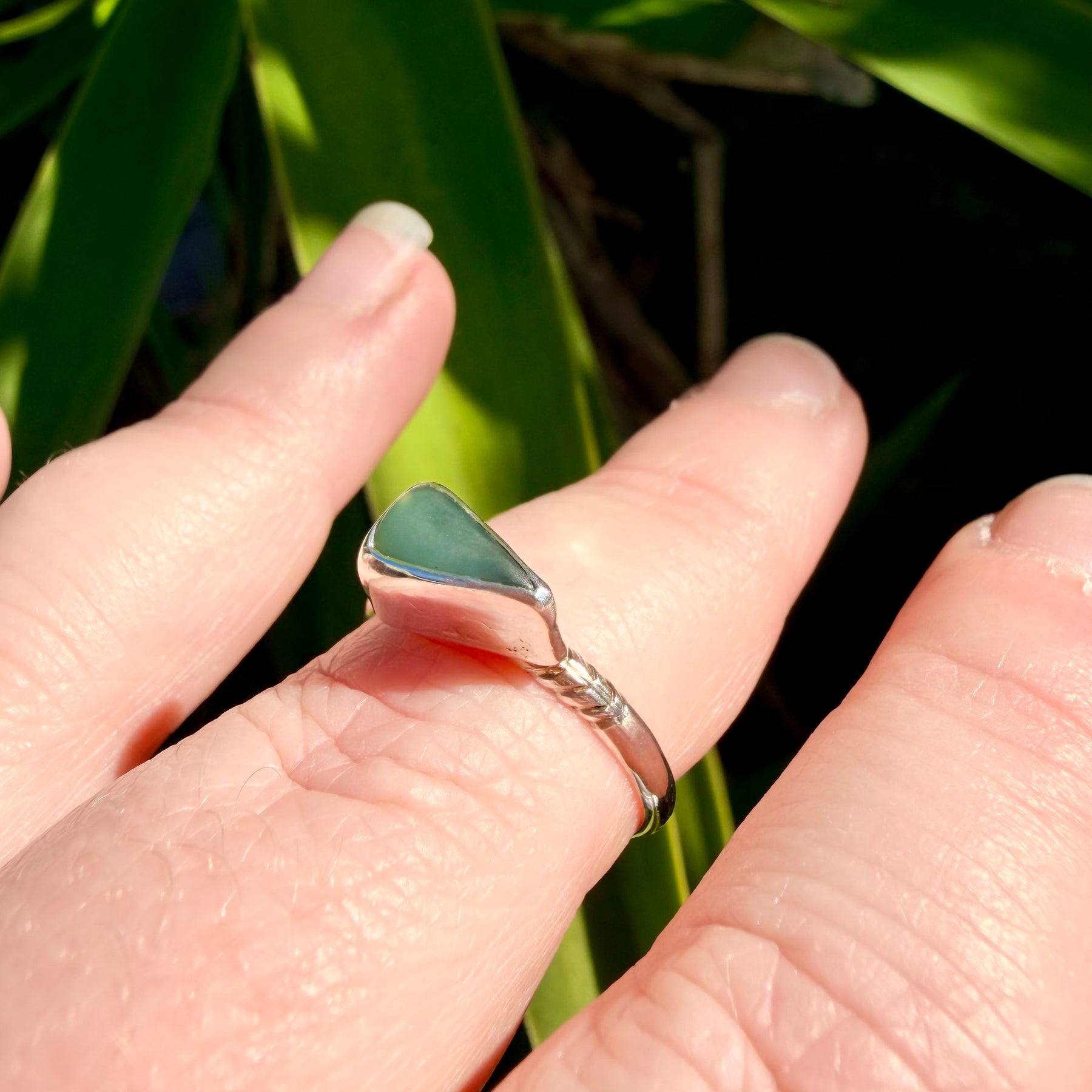 Pounamu Arrow Sterling Silver Ring