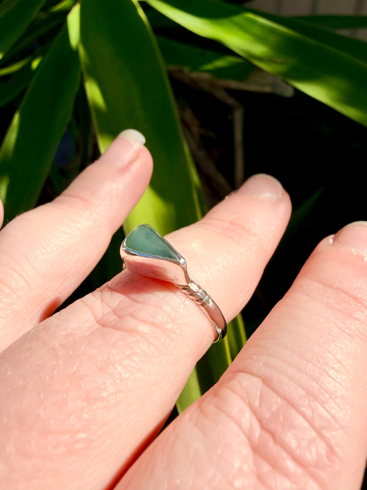Pounamu Arrow Sterling Silver Ring
