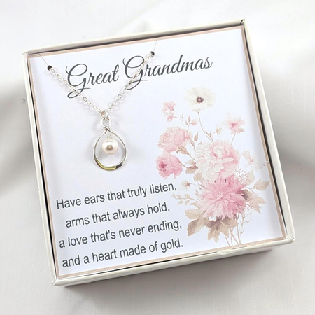 Great Grandmother Necklace, Choose Your Personalized Design,Mothers Day