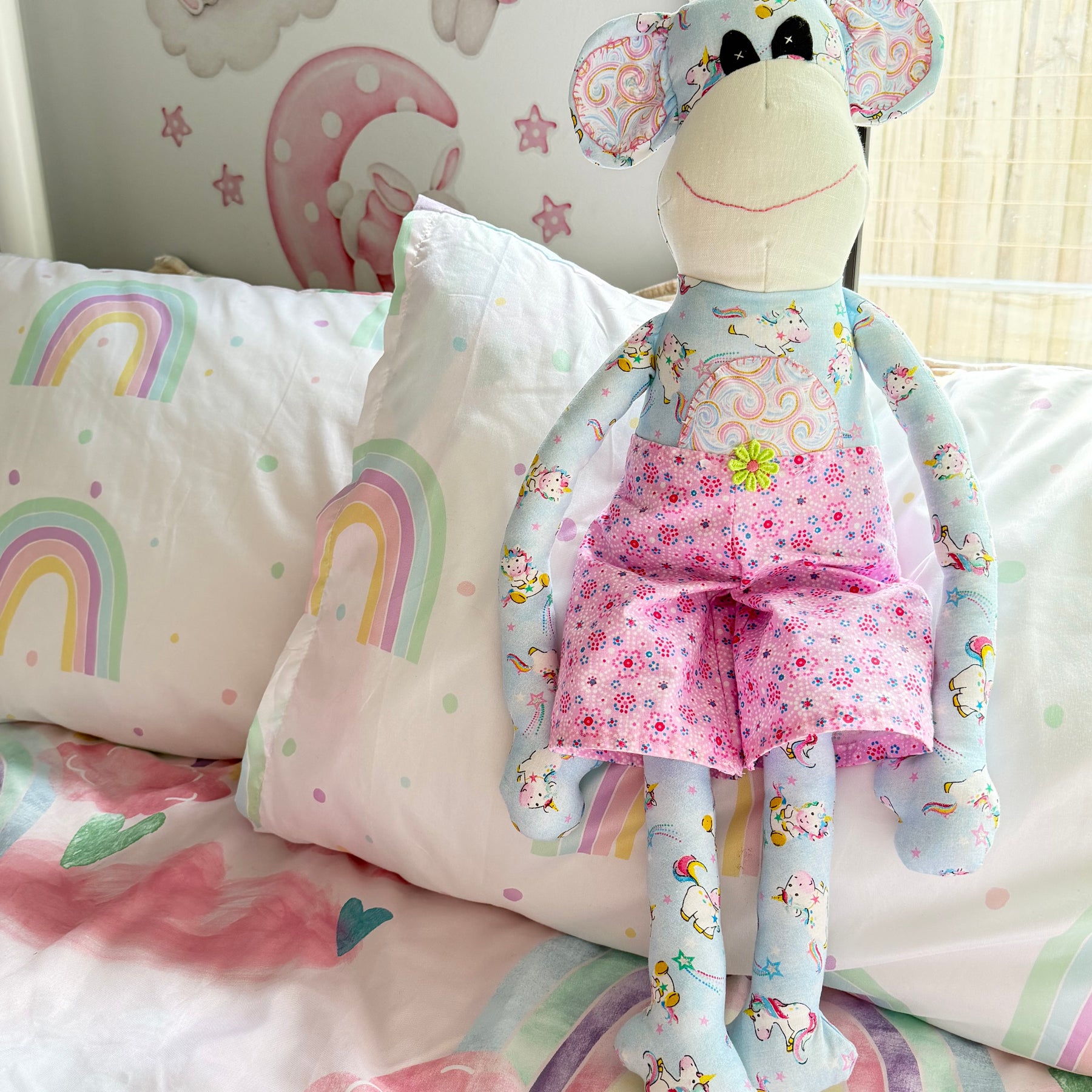 Snuggle Monkey soft toy for young girl