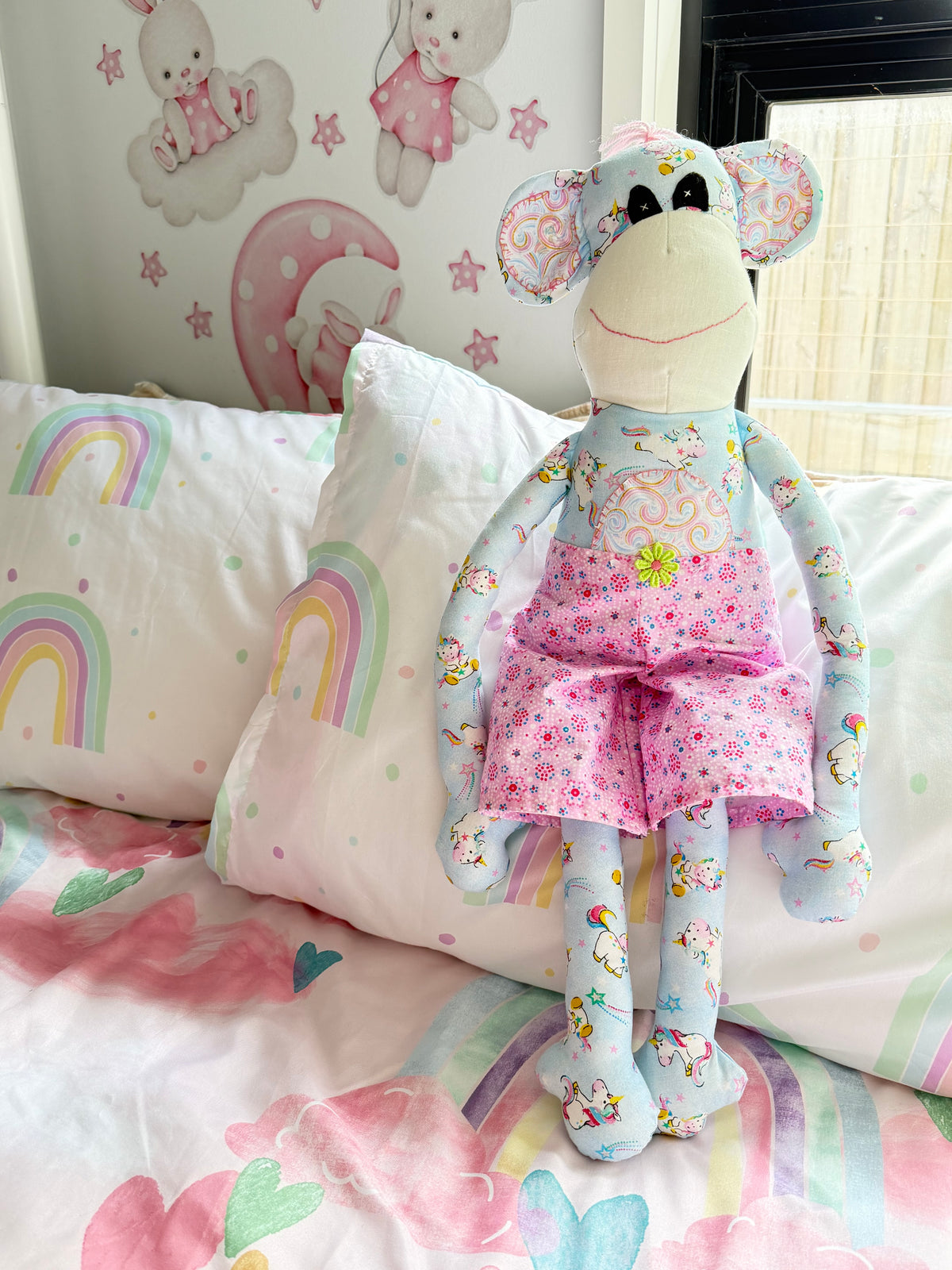 Snuggle Monkey soft toy for young girl