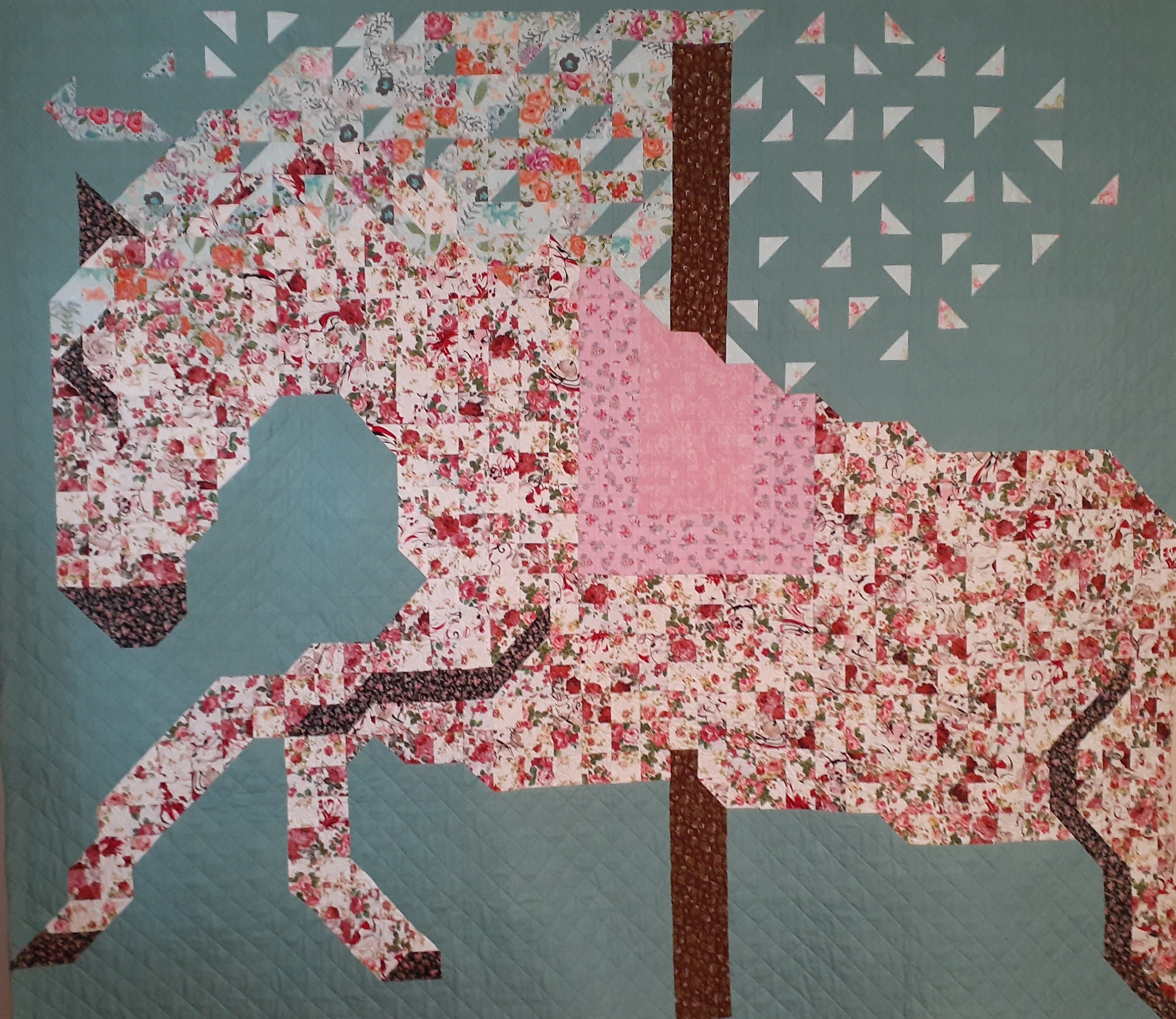 Carousel patchwork quilt