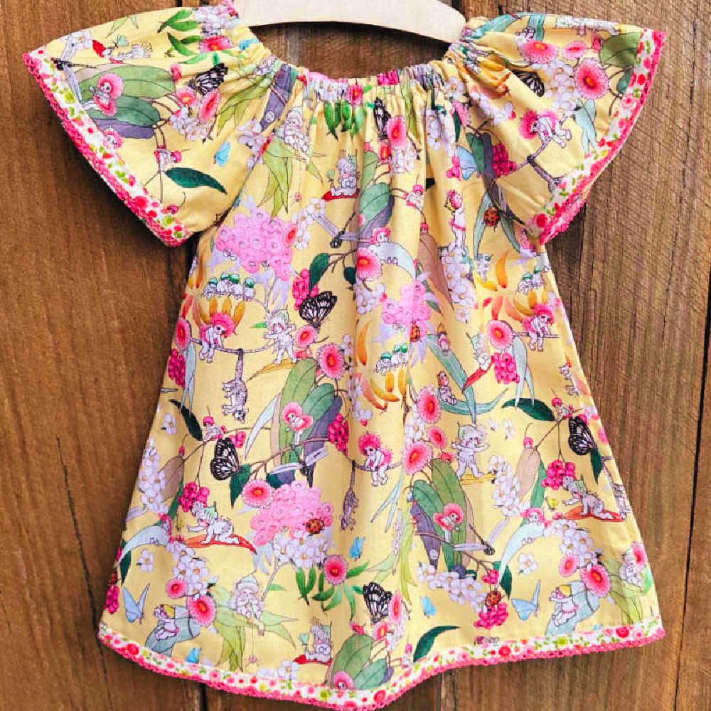 Handmade Baby Outfit | Size 1 Dress, Bib, Hair Bow