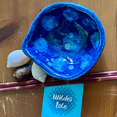 Spotty Blue Condiment bowl