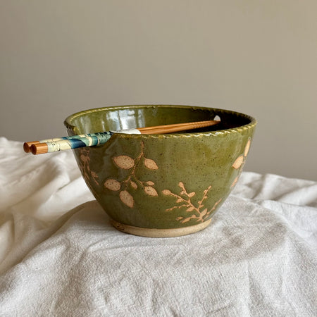 Botanica Donburi Bowl + Chopsticks | Wheel Thrown Pottery