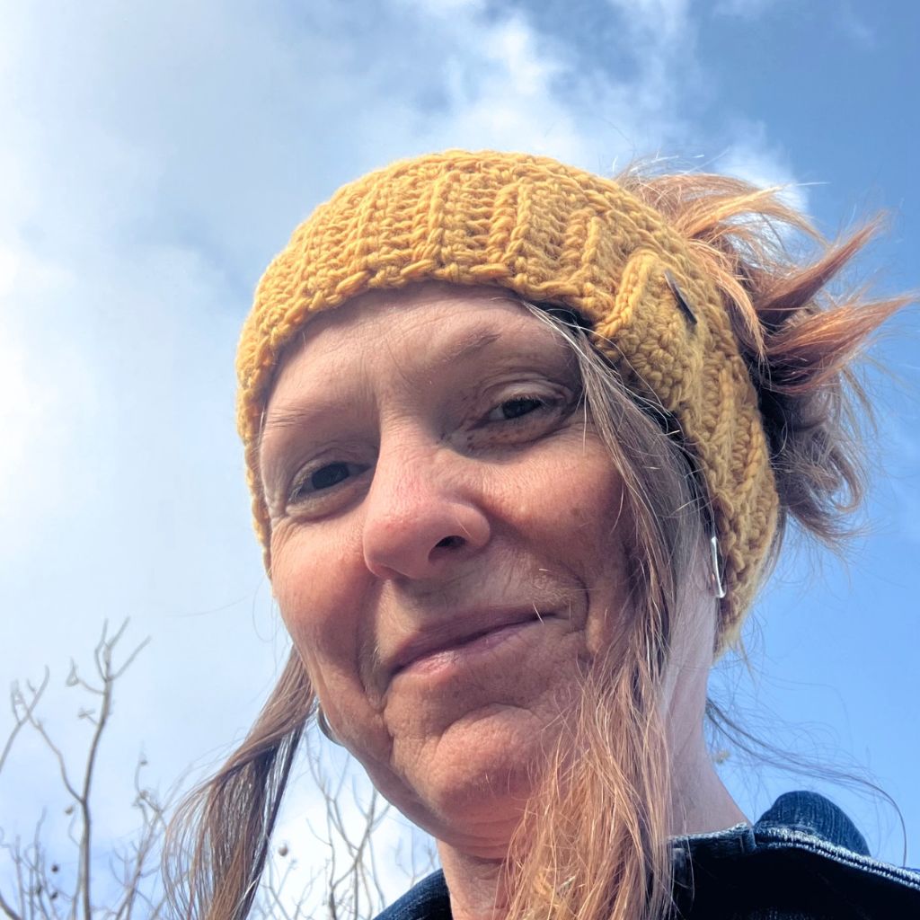 Banded Bee Ponytail Beanie - Handmade Crocheted Beanie in Australian Merino Wool | Turmeric Yellow