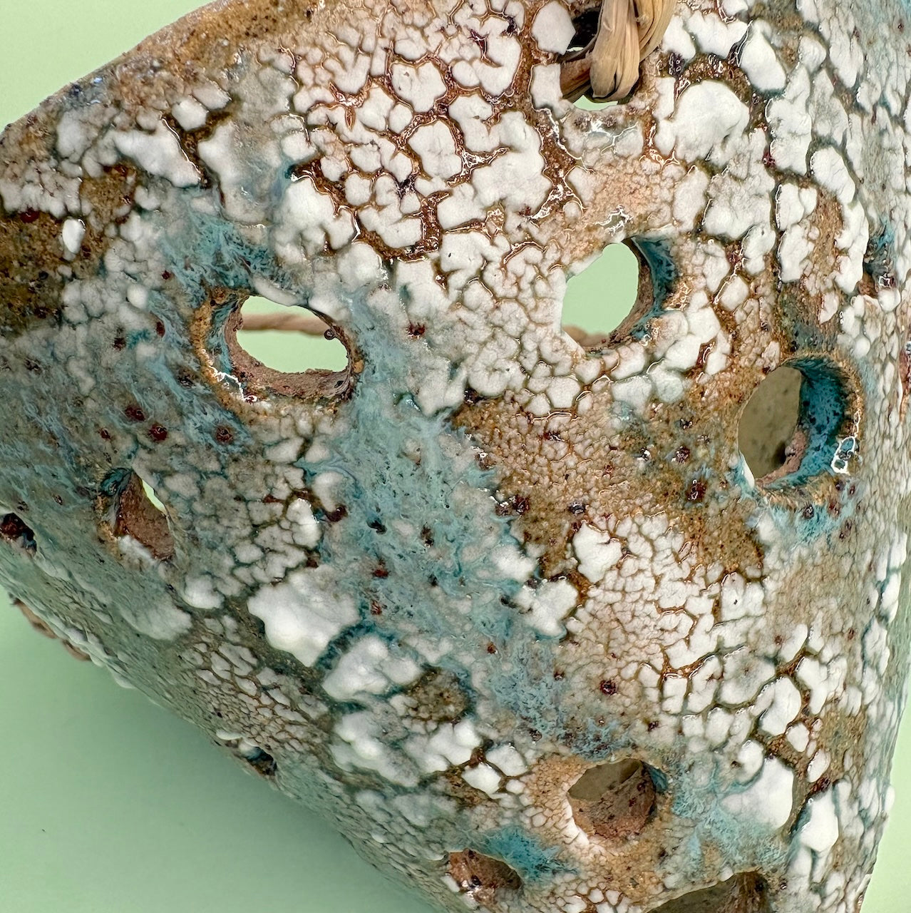 Ceramic hanging large cone orchid pot