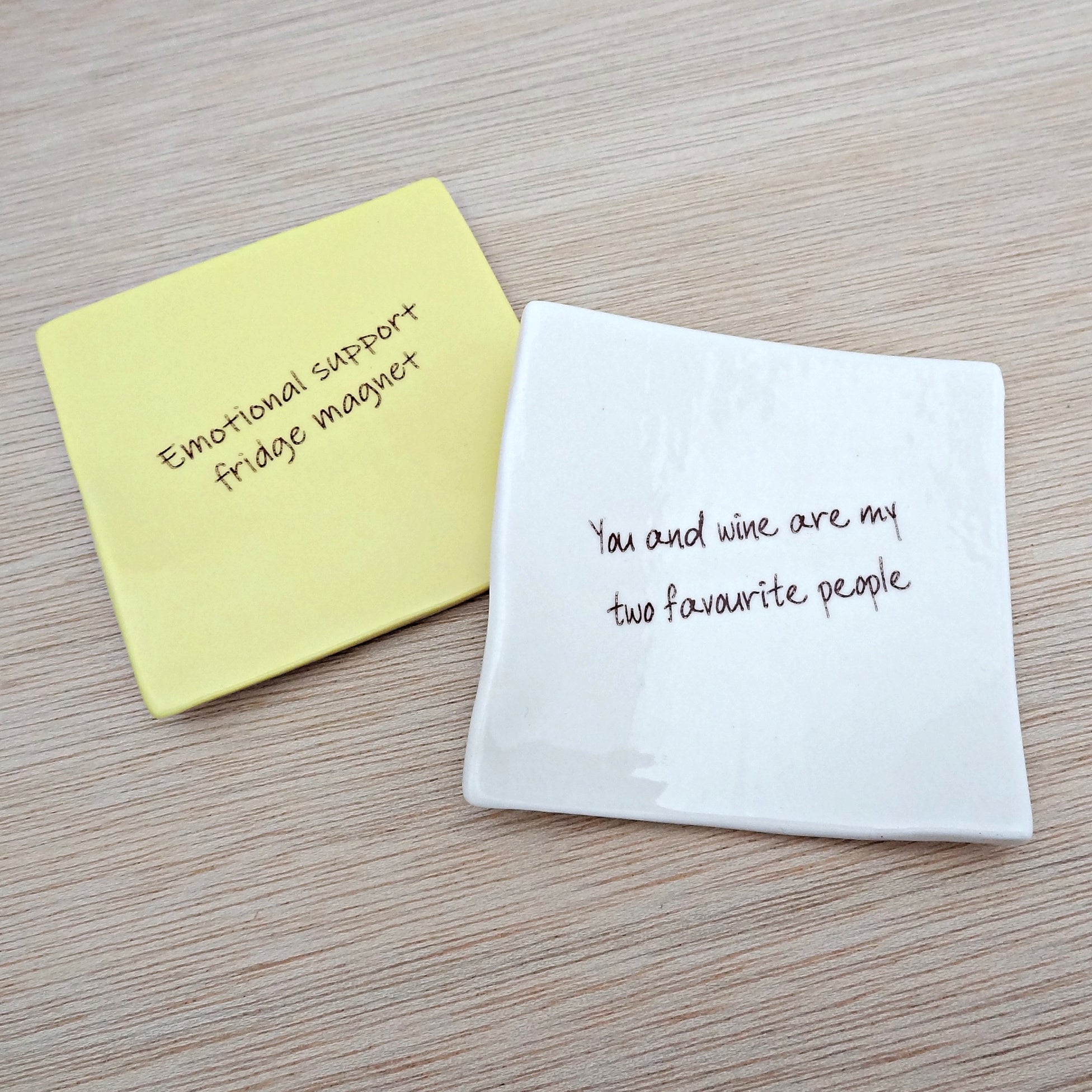 Ceramic Post-it Note, Sticky note. Customise with your own wording